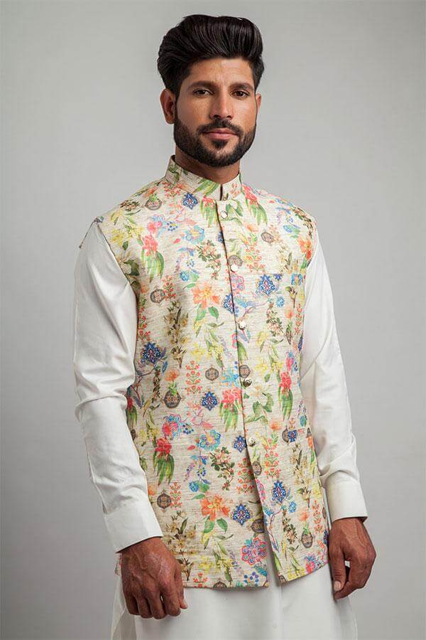Waistcoat For Men in Multi Color