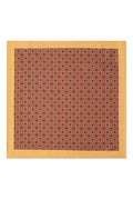 Mustard Micro Pattern Silk Pocket Square