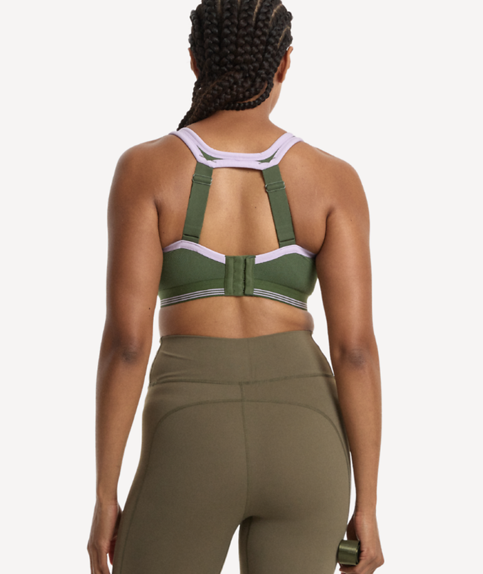 Nala High Impact Wirefree Sports Bra - Pickle/Lavender Fizz