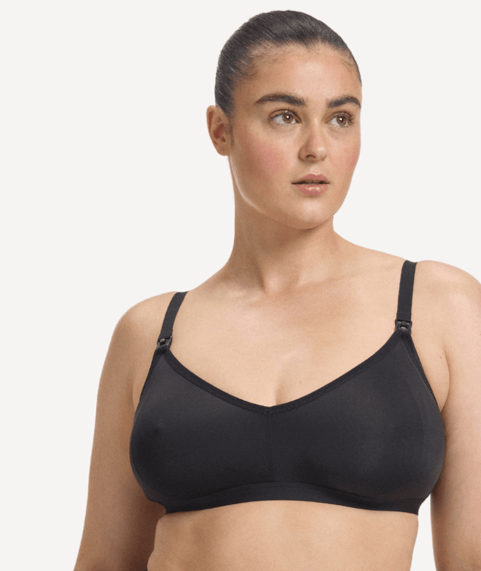 Nala Maternity Comfort Wirefree Bralette Bra - Licorice