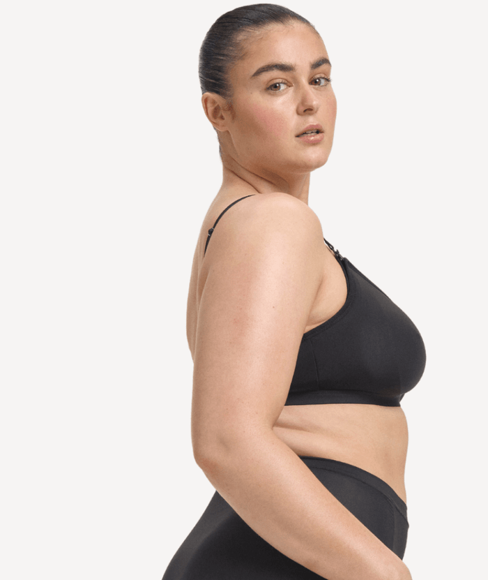 Nala Maternity Comfort Wirefree Bralette Bra - Licorice