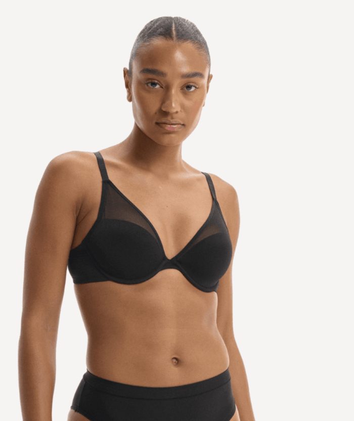 Nala Mesh Moment Underwire Bra - Licorice