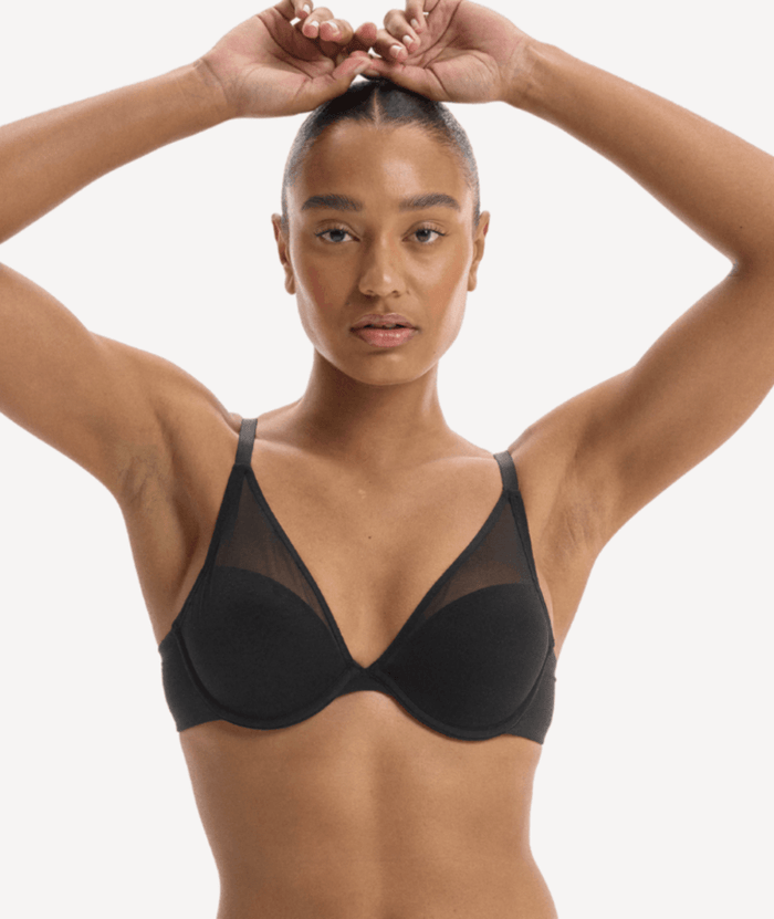 Nala Mesh Moment Underwire Bra - Licorice