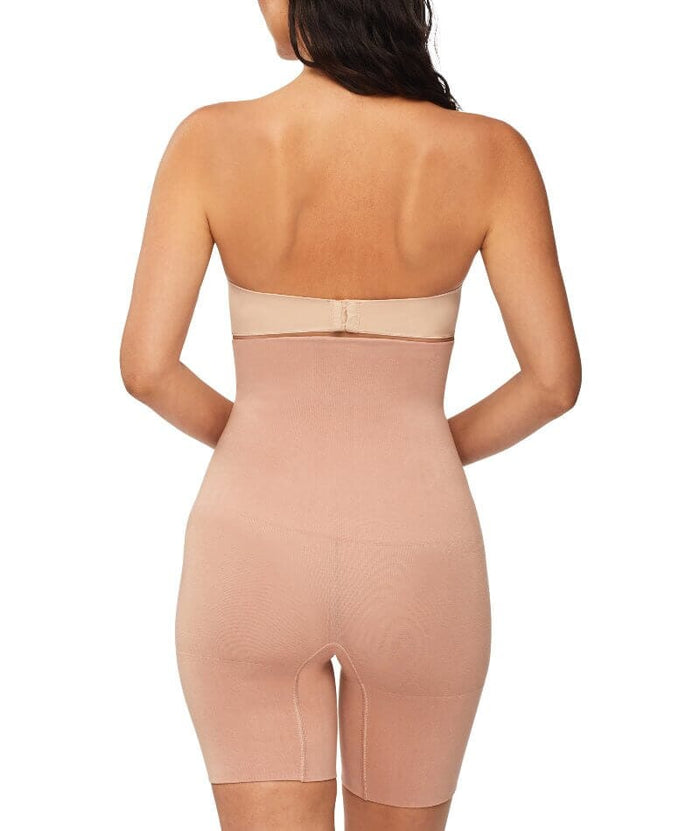 Nancy Ganz Bamboo Essentials High Waisted Thigh Shaper Short - Mahogany Shapewear