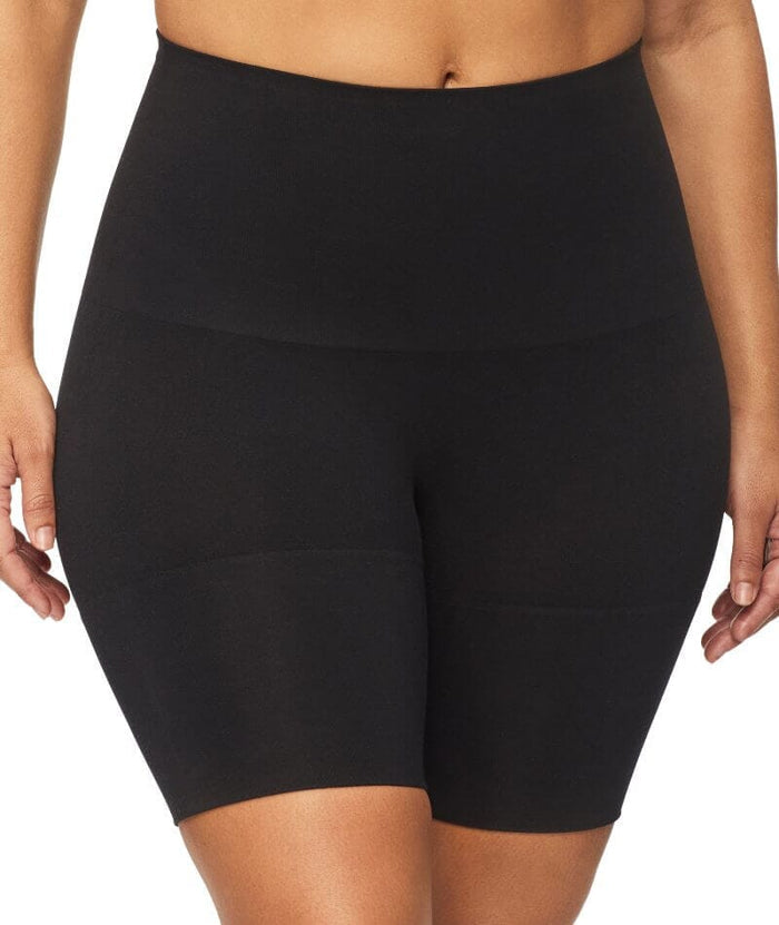 Nancy Ganz Bamboo Essentials Waisted Thigh Shaper Short - Black Shapewear