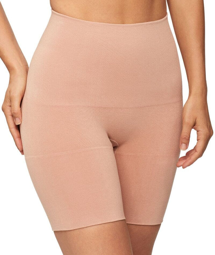 Nancy Ganz Bamboo Essentials Waisted Thigh Shaper Short - Mahogany Shapewear
