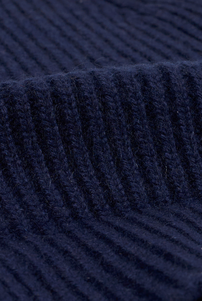 Navy Cashmere Beanie