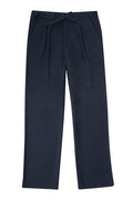Navy Cotton & Cashmere Lounge Trousers