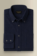 Navy Needlecord Salcombe Shirt