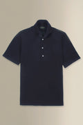 Navy Short Sleeve Towelling Polo Shirt