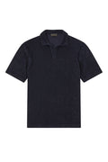 Navy Short Sleeve Towelling Polo Shirt
