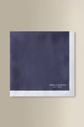 Navy & Sky Border Silk Pocket Squares
