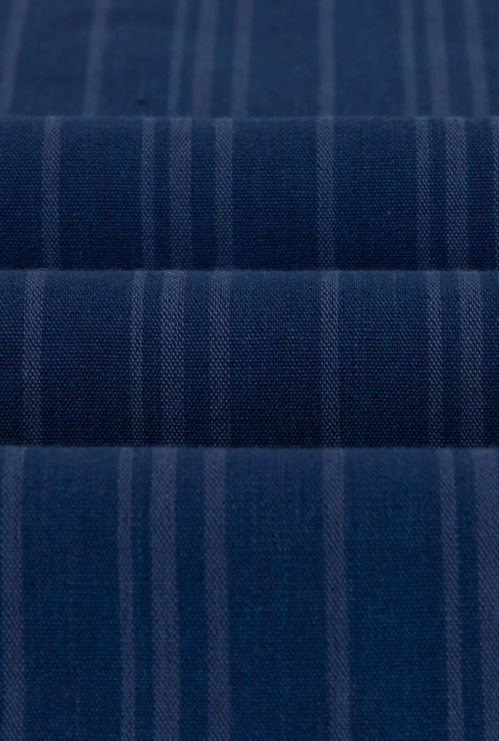 Navy Stripe Madras Popover Shirt
