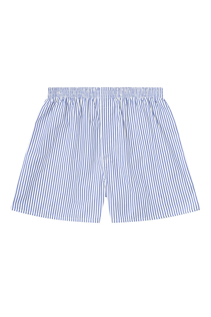 Navy & White Candy Stripe Cotton Boxer Shorts