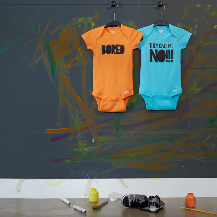 8-Pack Funny Baby Onesies® Brand Bodysuits-Gerber Childrenswear