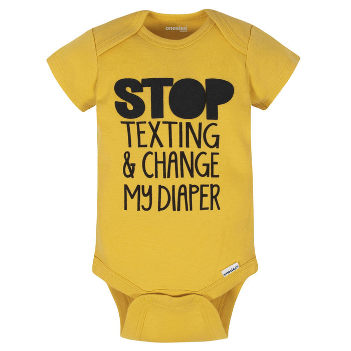 8-Pack Funny Baby Onesies® Brand Bodysuits-Gerber Childrenswear