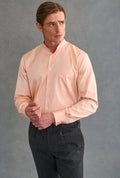 Orange Detachable Collar Standard Fit Oxford Shirt
