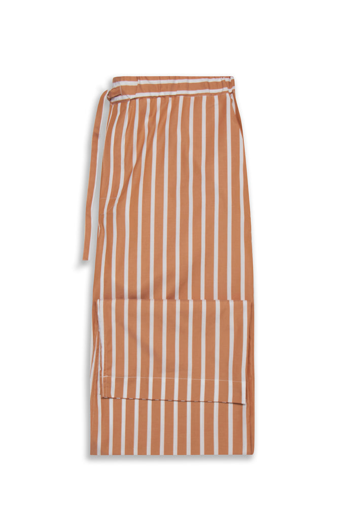 Orange & White Wide Stripe Lounge Trousers