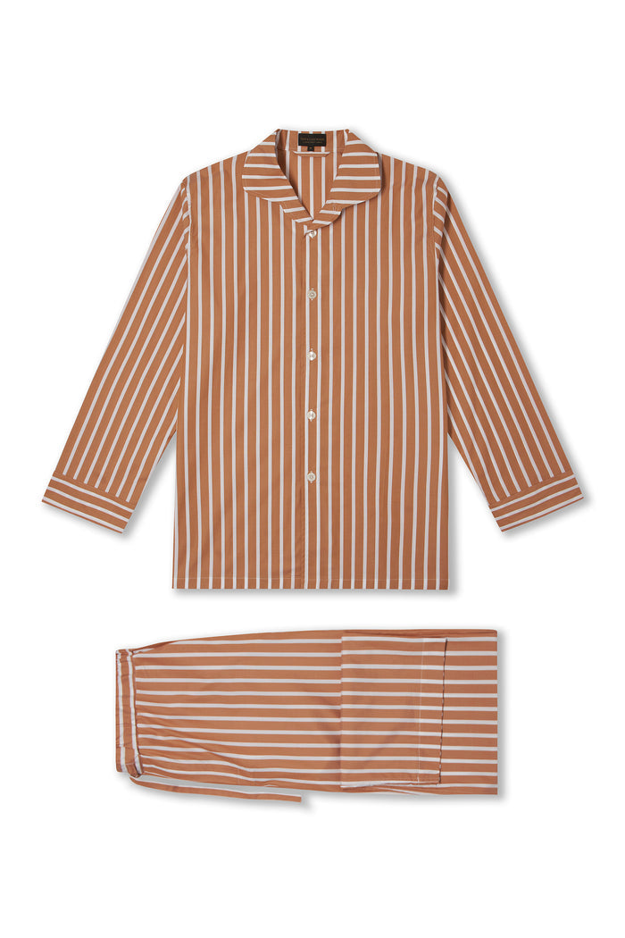 Orange & White Wide Stripe Lounge Trousers
