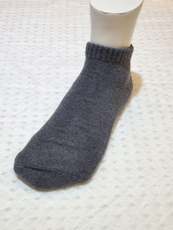 Padded Plain Ankle Sport Socks - Kawata House of Socks
