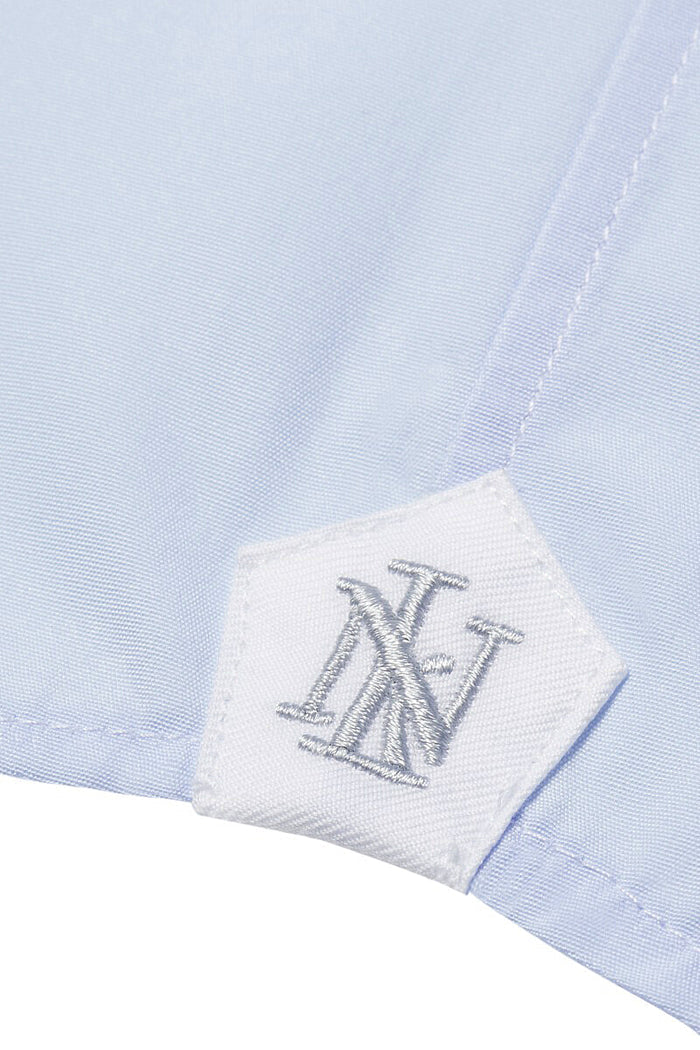 Pale Blue Cutaway Collar Tailored Fit Single Cuff Poplin Shirt