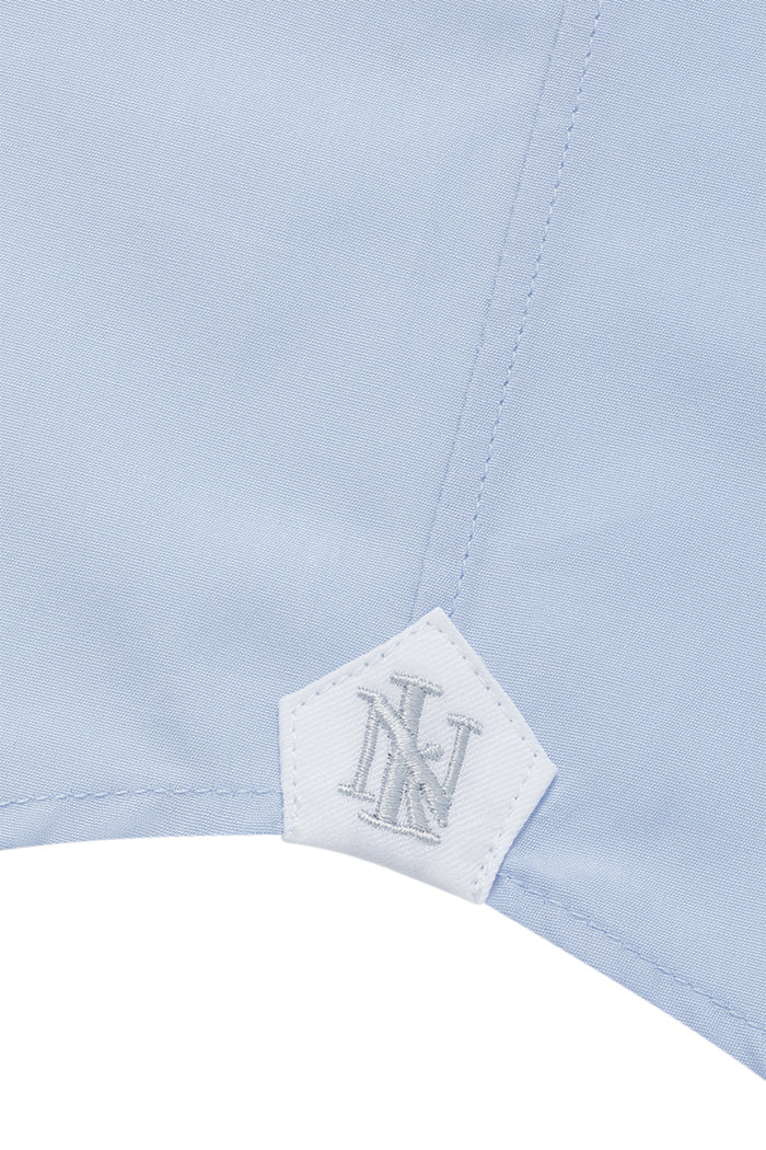 Pale Blue St James' Collar Classic Fit Double Cuff Poplin Shirt
