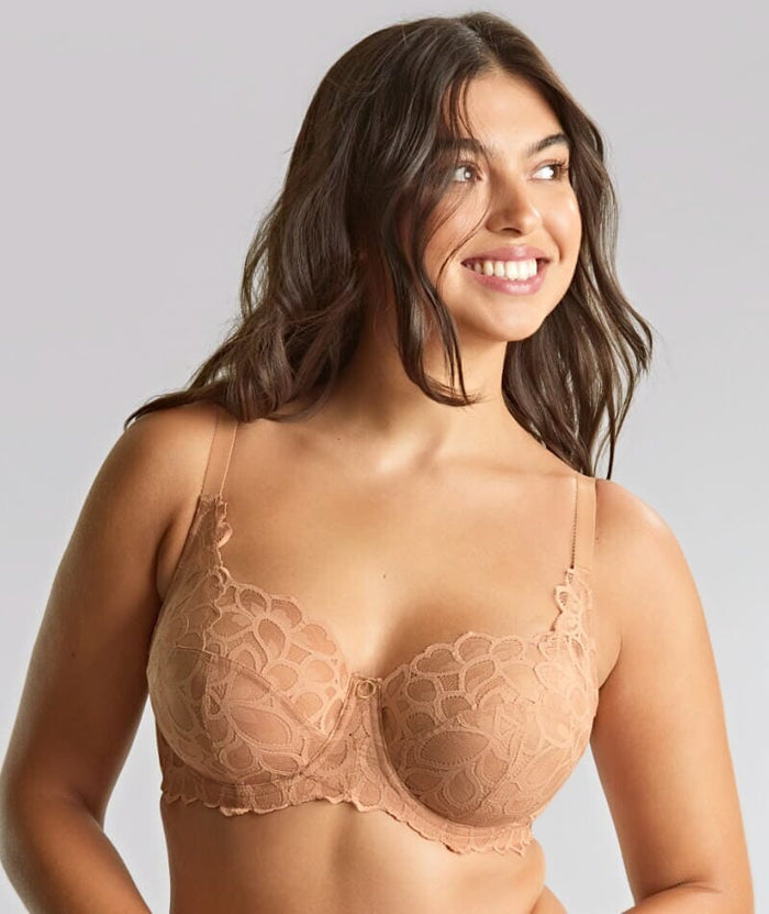 Panache Allure Underwired Full Cup Bra - Honey Bras