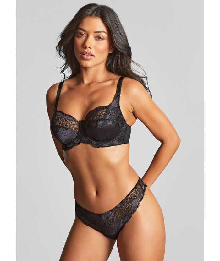Panache Clara Thong - Black Knickers