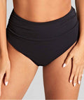 Panache Swimwear Spirit Ella High Waist Brazilian Pant - Black Swim