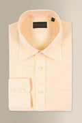Peach Linen Salcombe Shirt