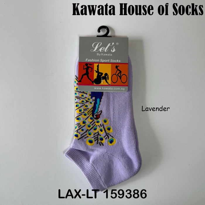 Peacock Padded Ankle Socks