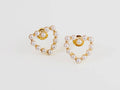 Pearly Heart Shape Studs