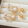 Pearly Shell Earring Trio