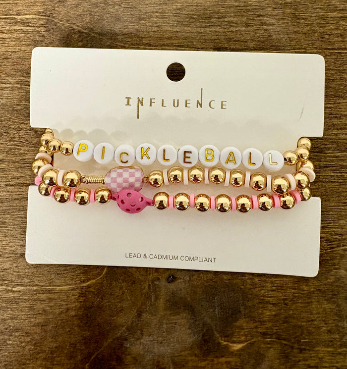 Pickleball Bracelet Stack