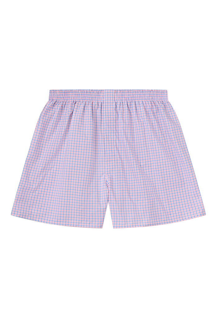 Pink & Blue Tattersall Check Boxer Shorts
