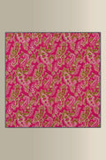 Pink & Green Double Sided Silk Pocket Square