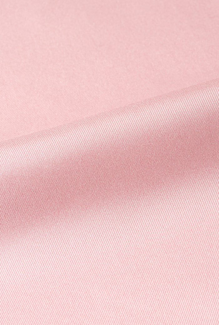 Pink & Navy Border Silk Pocket Square