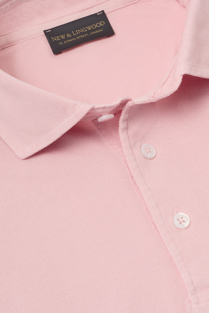 Pink Short Sleeve Polo Shirt