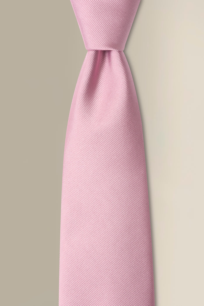 Pink Woven Silk Tie