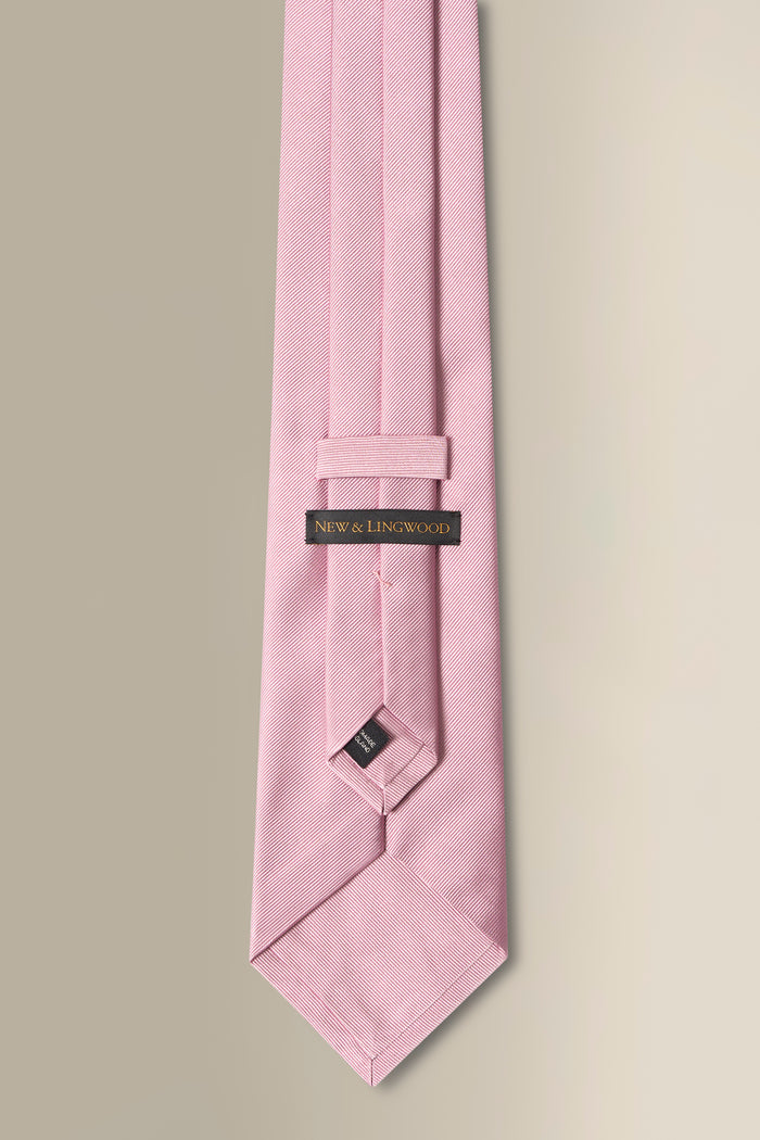 Pink Woven Silk Tie