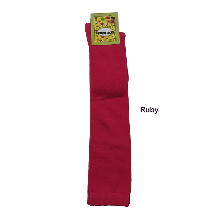 Plain Cotton Knee High Socks - Kawata House of Socks
