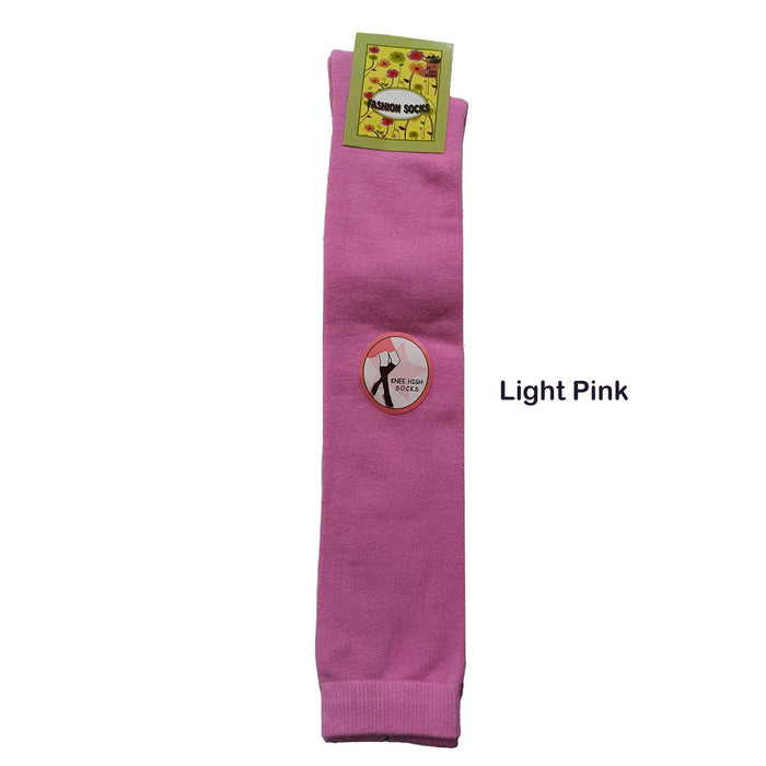 Plain Cotton Knee High Socks - Kawata House of Socks