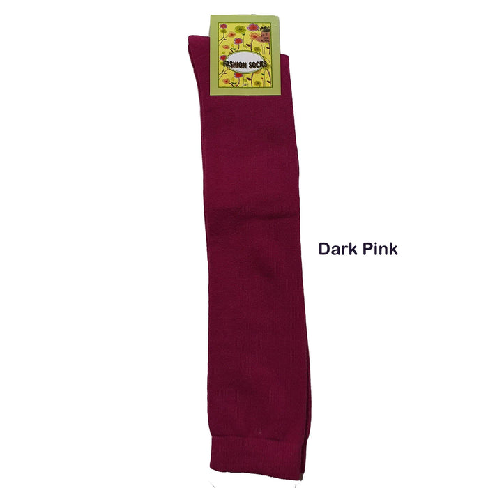 Plain Cotton Knee High Socks - Kawata House of Socks