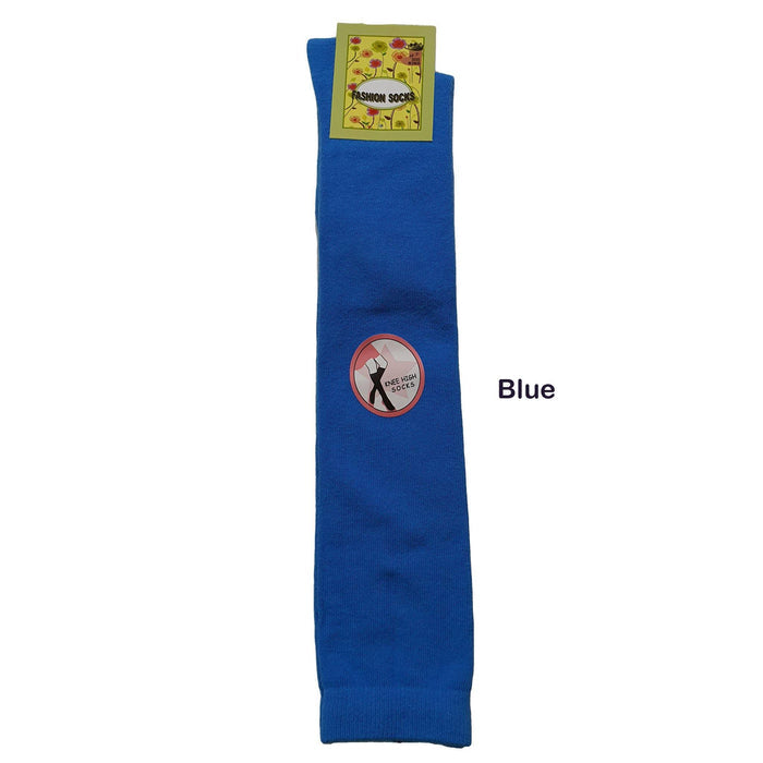 Plain Cotton Knee High Socks - Kawata House of Socks