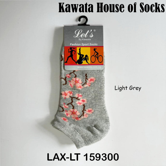 Plum Blossom Padded Ankle Socks