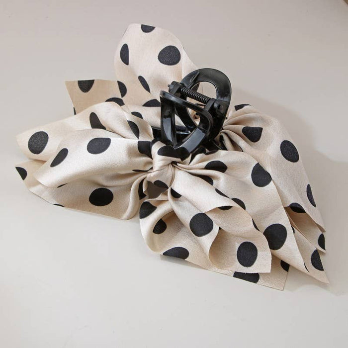 POLKA DOT BOHO VINTAGE HAIR CLAW CLIPS