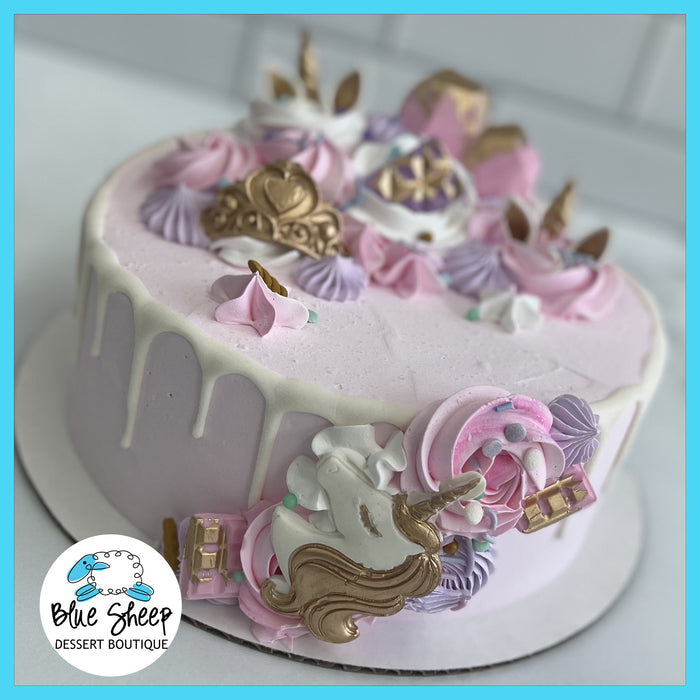 princess unicorn ice cream cake