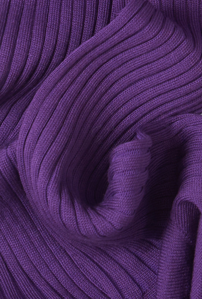 Purple Long Cotton Socks