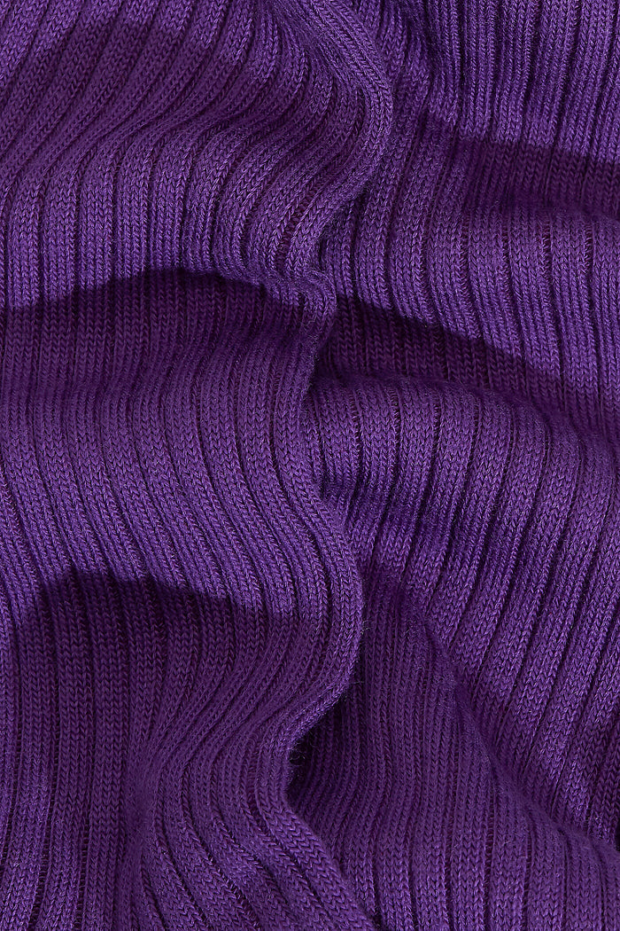 Purple Long Lightweight Wool Socks