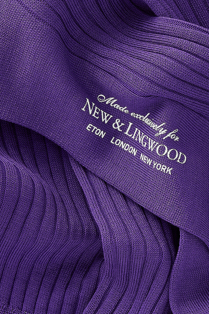 Purple Mid Calf Cotton Socks
